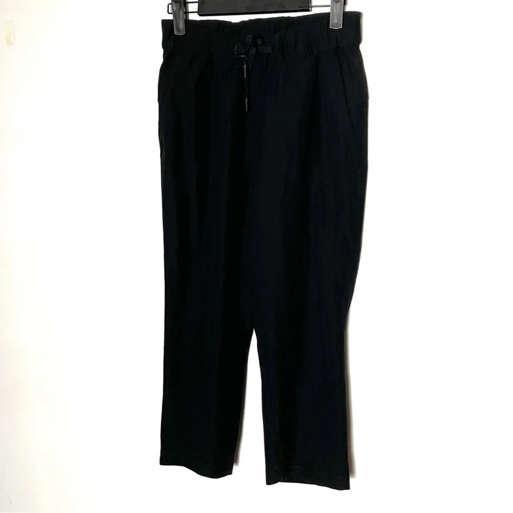 Lululemon Midrise‎ Tapered Crop Pants Black 4